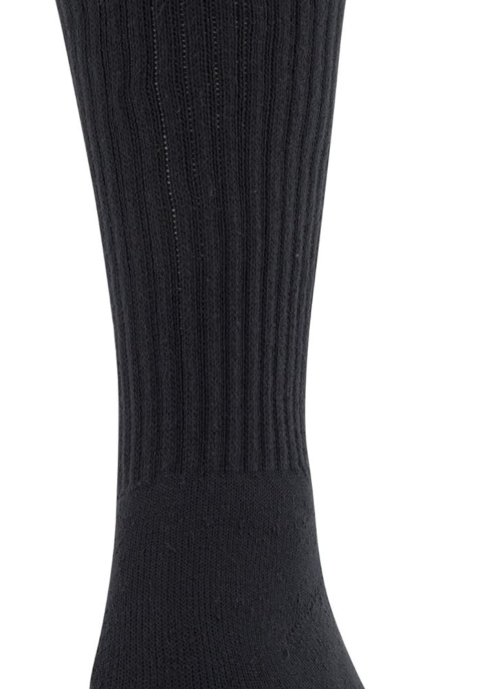 GOLDTOE Gold Toe Men's 656s Cotton Crew Athletic Socks - 6 Pairs, Black, Size L - Image 4